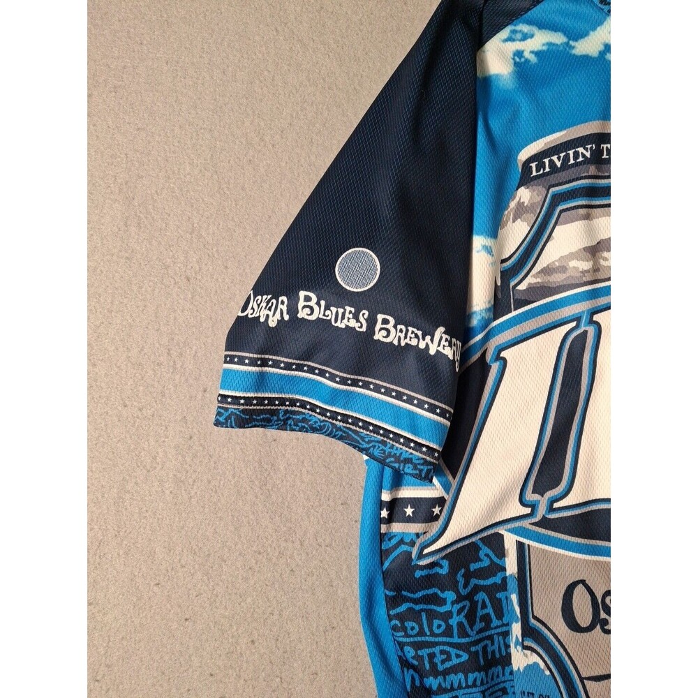 Starlight Cycling Jersey Mens L Breathable Full Zip Active Club Graphic Print - Picture 3 of 8